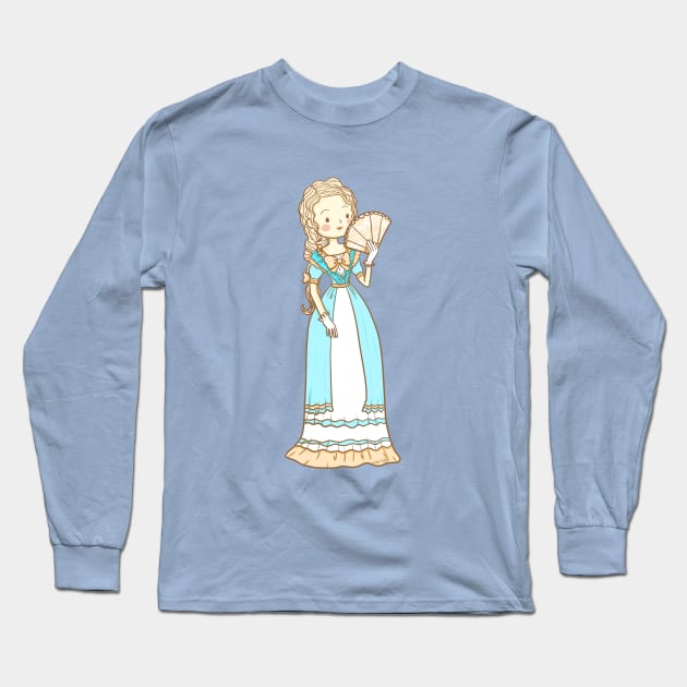 Anne Marie Blue Long Sleeve T-Shirt by AndySaljim